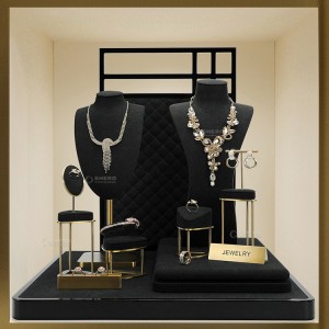 High Quality Metal Earring Bangle Display Stand Necklace Set