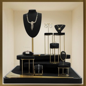 High Quality Metal Earring Bangle Display Stand Necklace Set