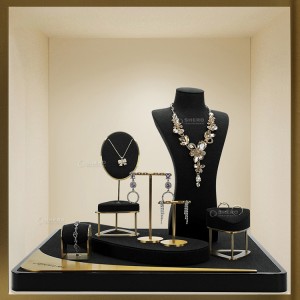 High Quality Metal Earring Bangle Display Stand Necklace Set