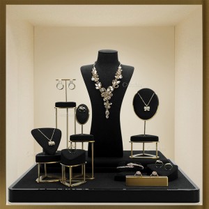 High Quality Metal Earring Bangle Display Stand Necklace Set