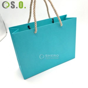 Sacchetti di carta regalo di lusso in cartone personalizzato ecologico con maniglia per borsa della spesa con il tuo logo