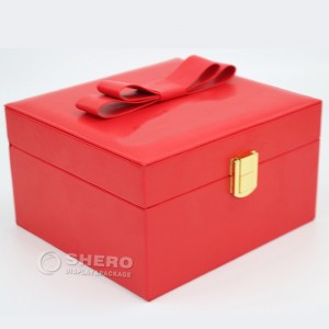 Boîte d'emballage de bijoux en cuir PU à trois couches, boîte d'emballage à 2 tiroirs, boîte de rangement de bijoux, bague, collier, Bracelet