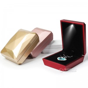 Luxury jewelry packaging box led pendant earring ring box with logo