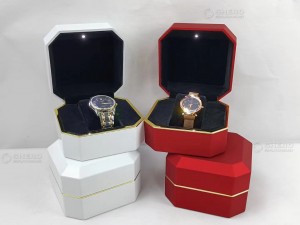 Custom Logo Velvet Jewelry Box Jewelry Packing Gift Box Led Watch Boxes Wholesale