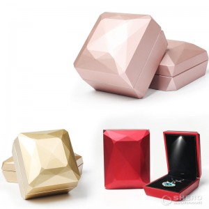 Luxury jewelry packaging box led pendant earring ring box with logo