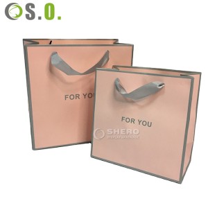 Custom Logo Size Special paper Shopping Gift Bag with Rope