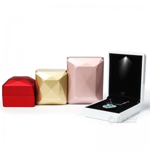 Luxury jewelry packaging box led pendant earring ring box with logo