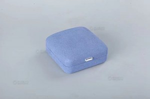 Manufacturers Direct Sales Iron Embryo Flannelette Jewelry Box Ring Locket Jewelry Box Custom