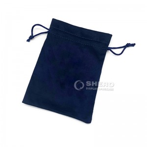 Custom Microfiber Jewelry Packaging Bag drawstring Pouch with logo