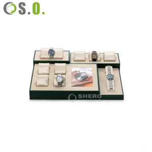Shero Neues Uhrendisplay, gebürstetes Uhrenset, Ständer, Thekenfenster, Uhrendisplay-Requisiten