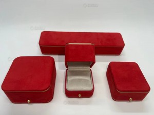 Custom Logo Plastic Velvet Jewellery Boxes