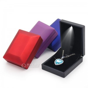 Jewelry Ring Pendant Earring Bangle Set box with lights