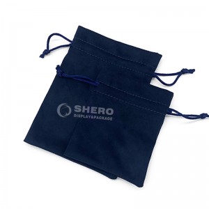 Custom Microfiber Jewelry Packaging Bag drawstring Pouch with logo