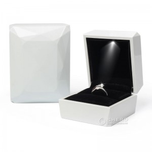 Luxury jewelry packaging box led pendant earring ring box with logo