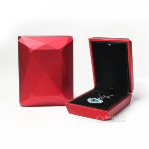 Luxury jewelry packaging box led pendant earring ring box with logo