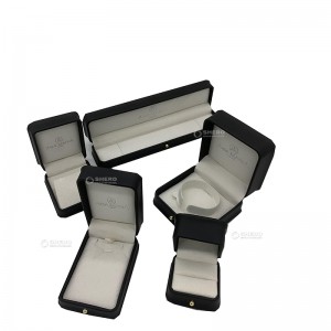 High-End Pu Leather Jewelries Packaging Box Ring Pendant Bangle Jewelry Box Custom Logo