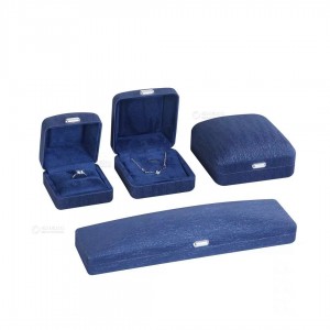 Wholesale high quality custom Velvet square packaging jewelry box
