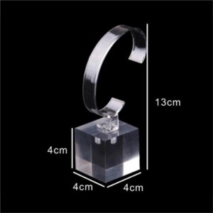 Acrylique montre pour hommes présentoir Transparent cristal femmes horloge intelligente présentoir support logo personnalisé