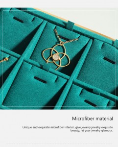 Kilang borong cincin anting-anting perhiasan logam dulang paparan logo tersuai barang kemas penganjur dulang baldu paparan barang kemas