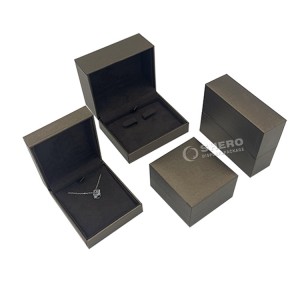 Ringbox aus PU-Leder, Ring-Ohrring-Anhänger, Geschenkbox für Hochzeitsantrag, Schmuckaufbewahrung, Schmuck-Display
