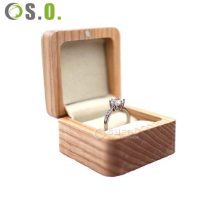 حار بيع مصنع فاخر بالجملة صندوق مجوهرات خشبي مخصص صندوق خاتم صندوق مجوهرات خشبي