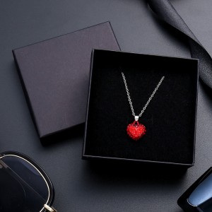 Новейшая персонализированная подарочная коробка для ювелирных изделий, индивидуальный дизайн, роскошное кольцо, ожерелье, упаковка, квадратная бумажная подарочная коробка