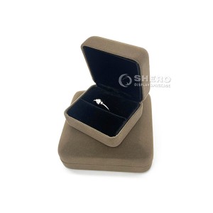 Custom Logo Luxury  Plastic Velvet Necklace Ring Jewellery Boxes for Earring