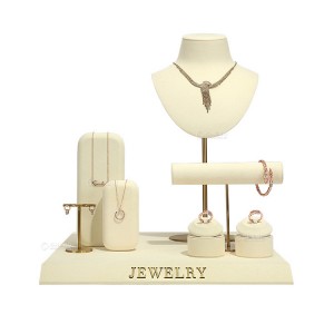 Custom Jewelry Bust Display Stand Set Luxury Earrings Pendant