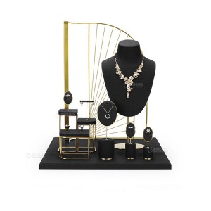 High Quality Metal Earring Bangle Display Stand Necklace Set