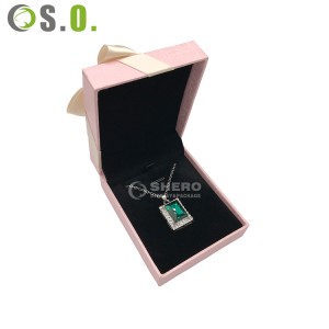 Scatola di gioielli per anello di visualizzazione dell'imballaggio pubblicitario di gioielli regalo in plastica blu di stoccaggio della manifattura