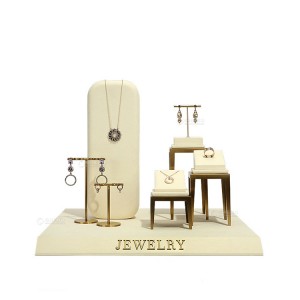 Custom Jewelry Bust Display Stand Set Luxury Earrings Pendant