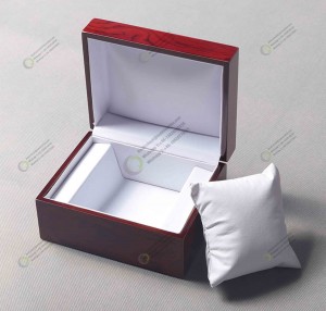 Scatola per orologi singola grande e di lusso alla moda in legno laccata con display per coppie di contenitori per regali con logo personalizzato per uomo e donna