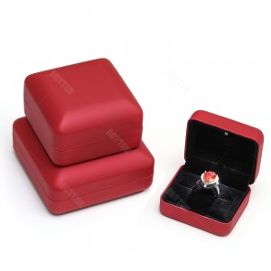 Luxury Custom Logo Printed Ring Boxes Led light Jewelry Box Customized Fashionable Newest Customer’s Logo Jewelry Packaging