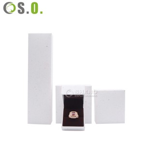 Caixas de papel luxuosas personalizadas com novo design de alta qualidade para joias de anel