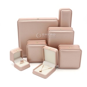 Shero Wholesale Custom Jewelry Boxes Pu Leather Bracelet Peal Necklace Jewelry Gift Packaging Box