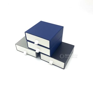 Custom Small Paper Cardboard Ring Drawer Packaging Jewelry Gift Box And Bag With Logo Printed