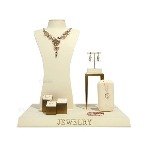 Custom Jewelry Bust Display Stand Set Luxury Earrings Pendant