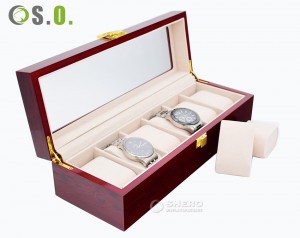 High Quality Leather Watch Box Packaging Organizer Display 1-24 Slot Luxury Watch Boxes Cases Store Display Watch Storage Case