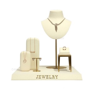 Custom Jewelry Bust Display Stand Set Luxury Earrings Pendant