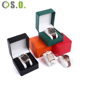 Factory custom wholesale high quality PU Leather watch box luxury watch box packaging gift box watch