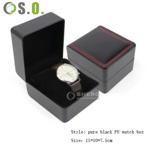 Hot Sell Brown Round Travel Watch Box Case 1 2 3 Slots Custom Logo Red Green Black Brown Pu Leather With Velvet Watch Roll