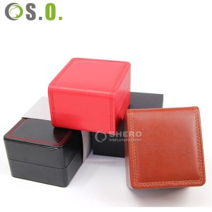 [Copy] Custom logo 6 12 24 slots luxury pu leather gift packaging watch storage box black single watch case band strap display box