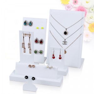 plastic jewelry display stand hollow earring display pendant holder
