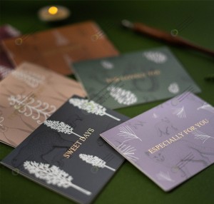 Fabricantes de envelopes com impressão UV completa personalizada porta-cartões-presente envelopes com mangas