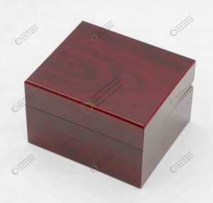 Hot Selling Custom Logo Luxury Smooth Brown Watch Gift Packaging Wooden Watch Box