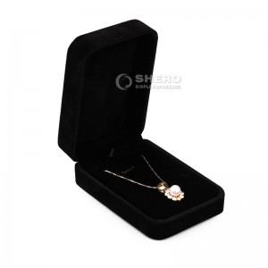 Kotak perhiasan flanel Besi Mewah kreatif Cincin gelang loket perjalanan baldu kotak barang kemas kecil Untuk Perkahwinan