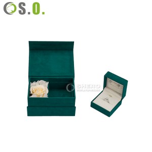Cosmético de empaquetado de empaquetado de la caja de papel de la joyería del regalo, embalaje reciclado caja del cajón de envío con la manija