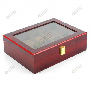 Модная роскошная большая деревянная коробка для часов, лакированная из лучших материалов для мужчин и женщин, индивидуальный логотип, подарок для хранения, дисплей для пары