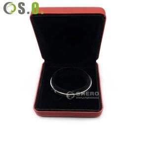 Factory Wholesale Custom logo Gift box Gold rim Velvet jewelry Box set Wedding Ring Pendant Necklace Box