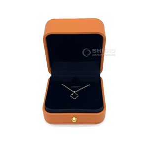 Kotak Cincin Kulit PU Cincin Anting Liontin Kotak Hadiah untuk Proposal Pernikahan Kotak Penyimpanan Perhiasan Tampilan Perhiasan